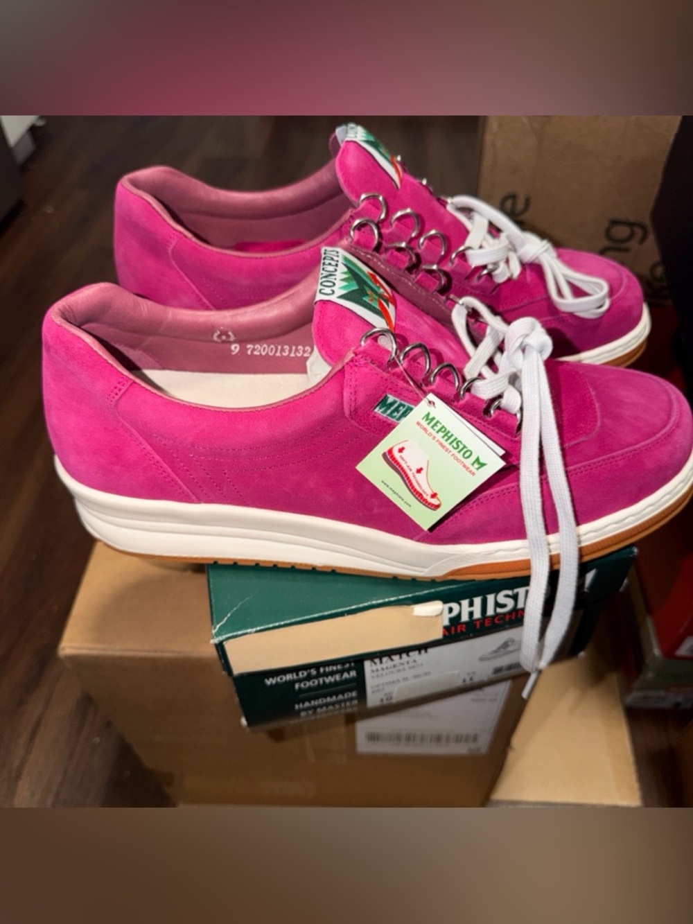 Mephisto Mens Match ConceptsMagenta Size: 11